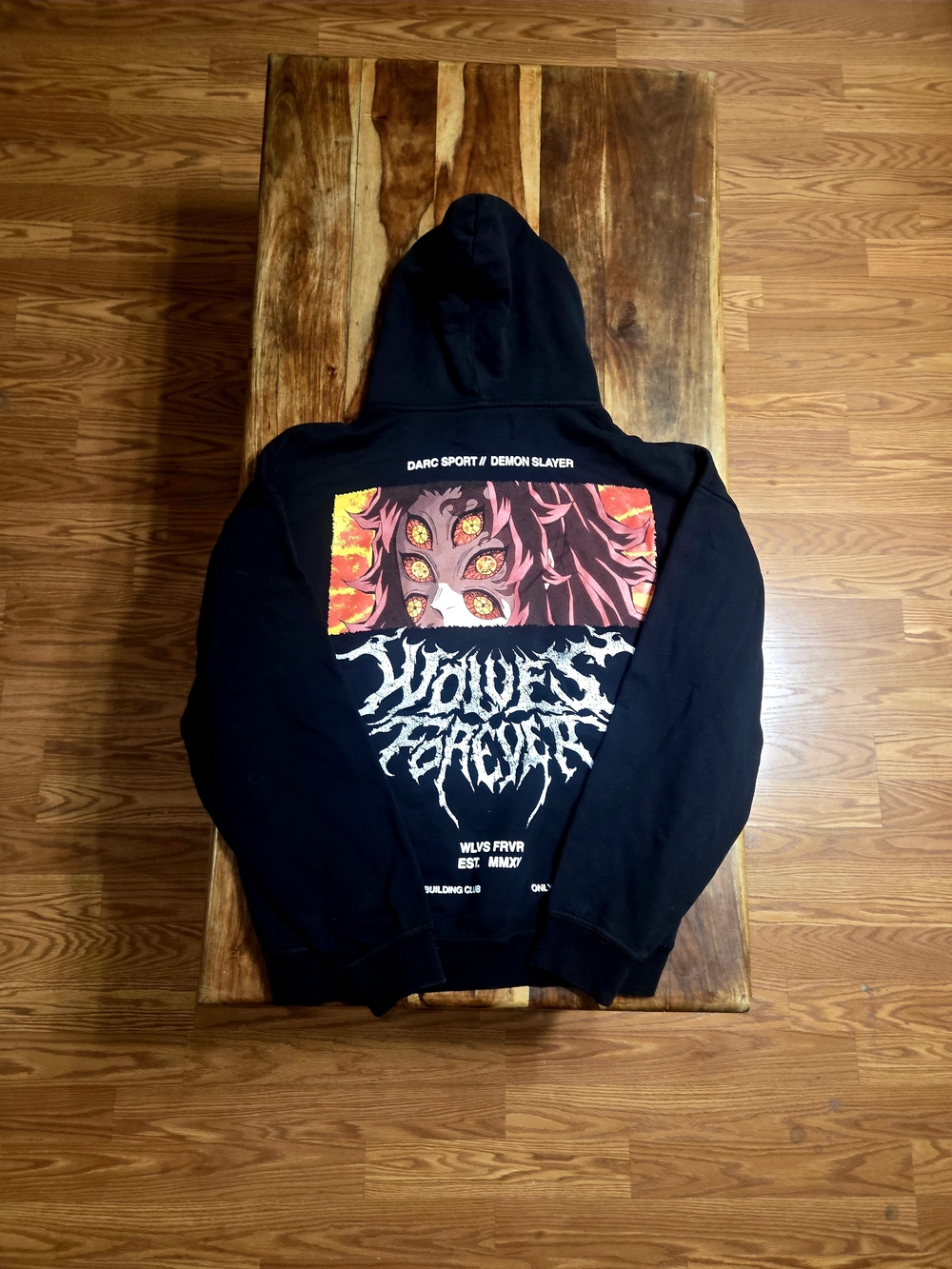 DARC SPORT x Demon Slayer Men's Black Graphic Hoodie